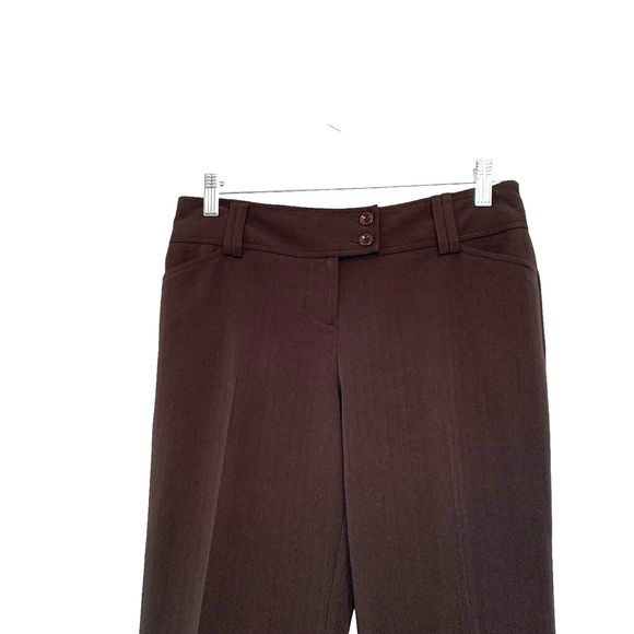 Tracy Evans Limited Dress Slacks Womens Size 7 Dark Brown Boot Cut - Picture 5 of 7